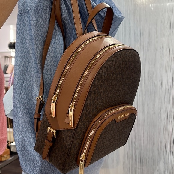 Michael Kors Backpack Bag Jaycee Md Backpack Brown Braun 35S2G8TB2B - Picture 7 of 16